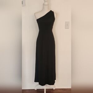 Societe One-Shoulder Black Dress